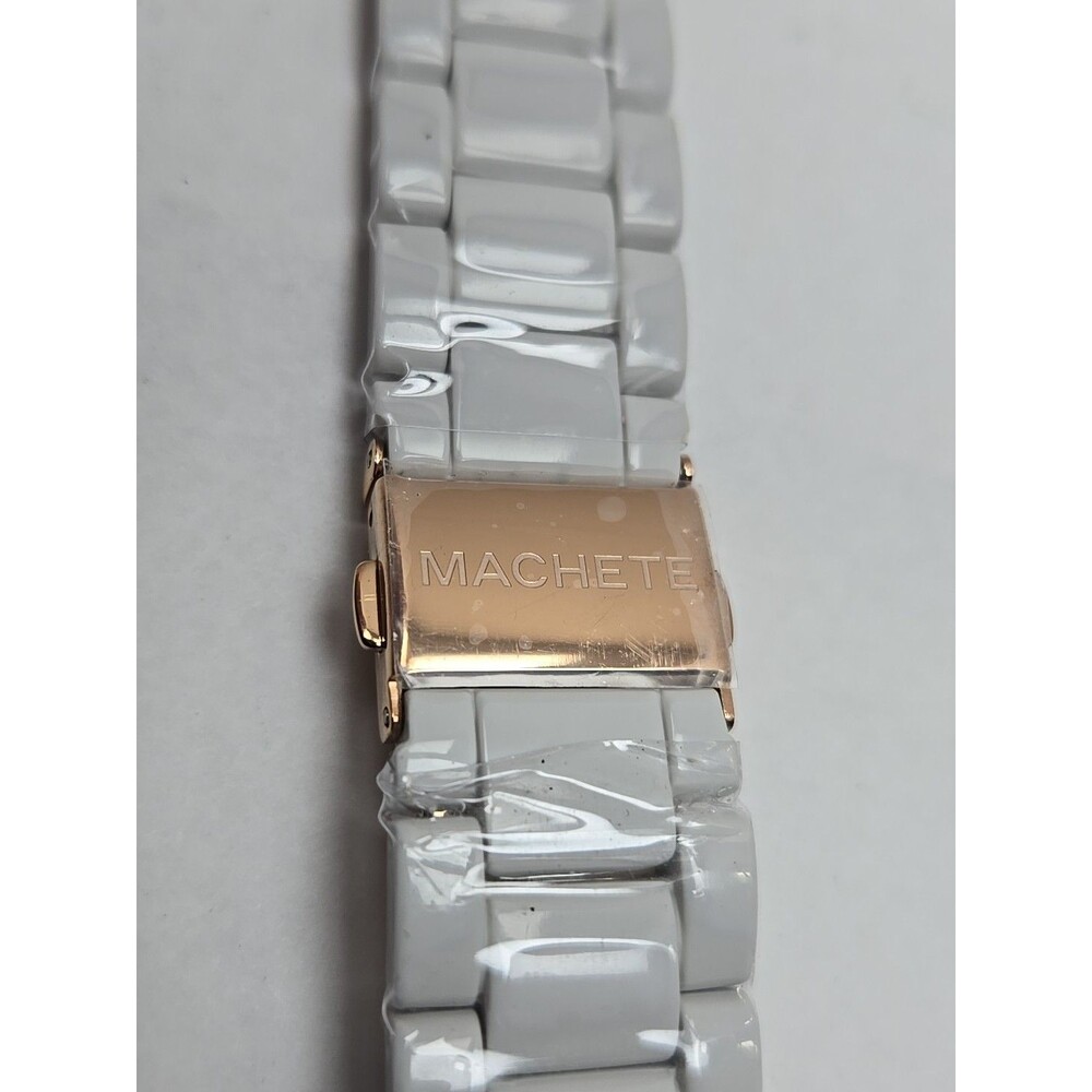 Machete Apple Watch Band Grey Shell Italian Acetate Rose Gold For 38mm Watch